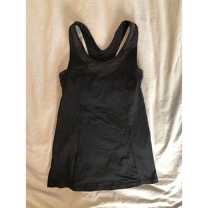 Lululemon black built in bra tank top